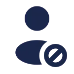 User Block Rounded SVG Icon